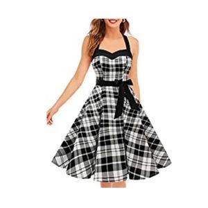 1950's Halter Dress Corset Back